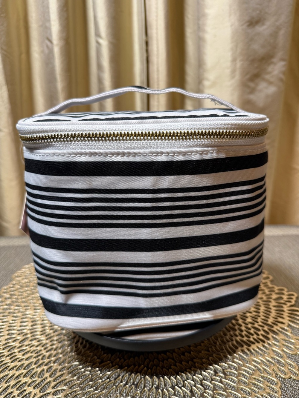 Kate Spade Black Stripe Lunch Tote - NWT
